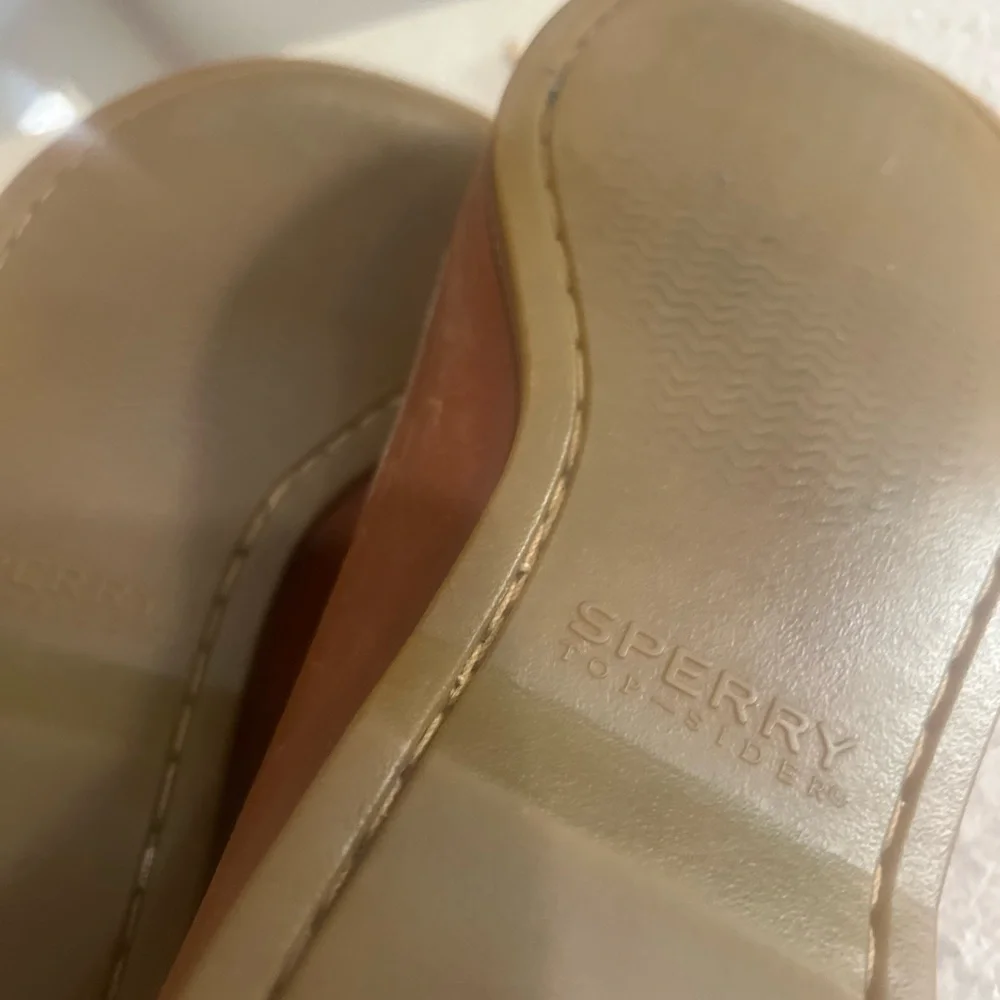 Sperry Top-Sider 2 Eye Sahara Brown Boat Shoe Driving Loafers Casual Men Sz 10.5